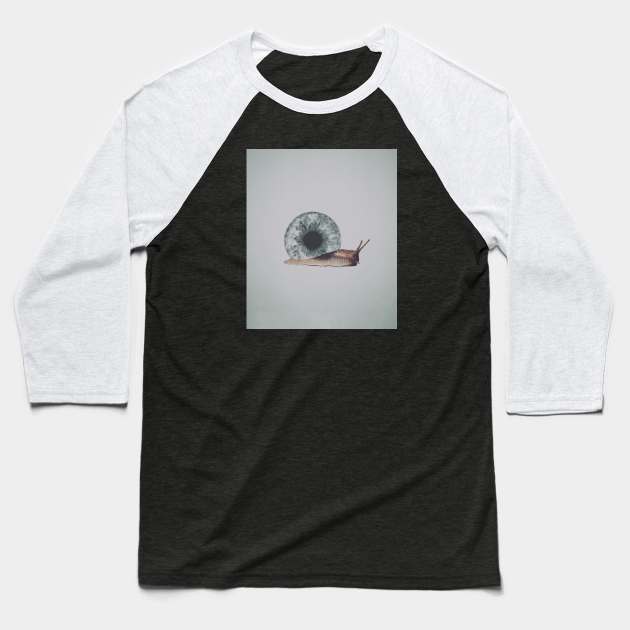 Snail Baseball T-Shirt by SilentSpace